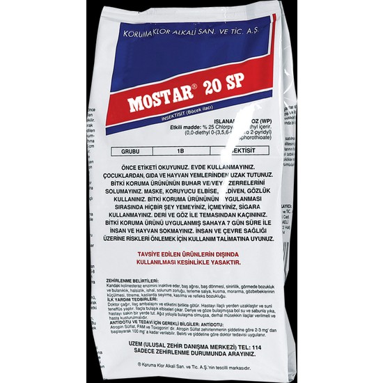 Mostar 20 SP / Acetamiprit 20% / Koruma  Tarım / 1kq / kq
