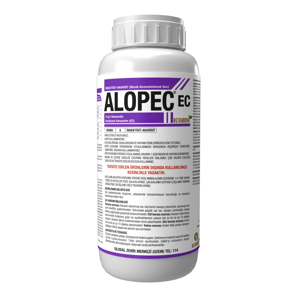 Alopec 1.8 EC / Abamectin 18 q/l / Astranova Tarım / 1 l, l