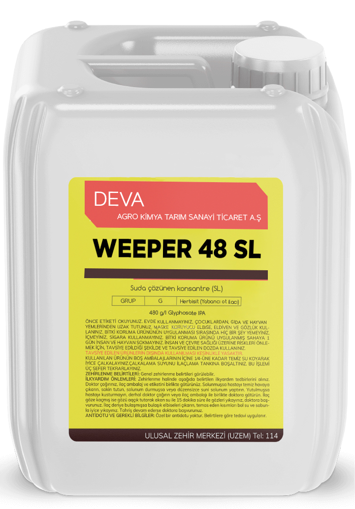 Weeper 48 SL / Glyphosate isopropilamin 48% / Deva Agro / 20 l, l